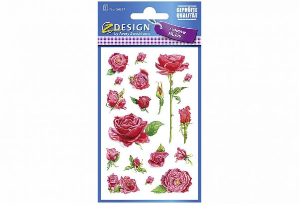 AVERY ZWECKFORM Flower Sticker Rosen 54337